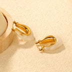 Aura Marble Hoops