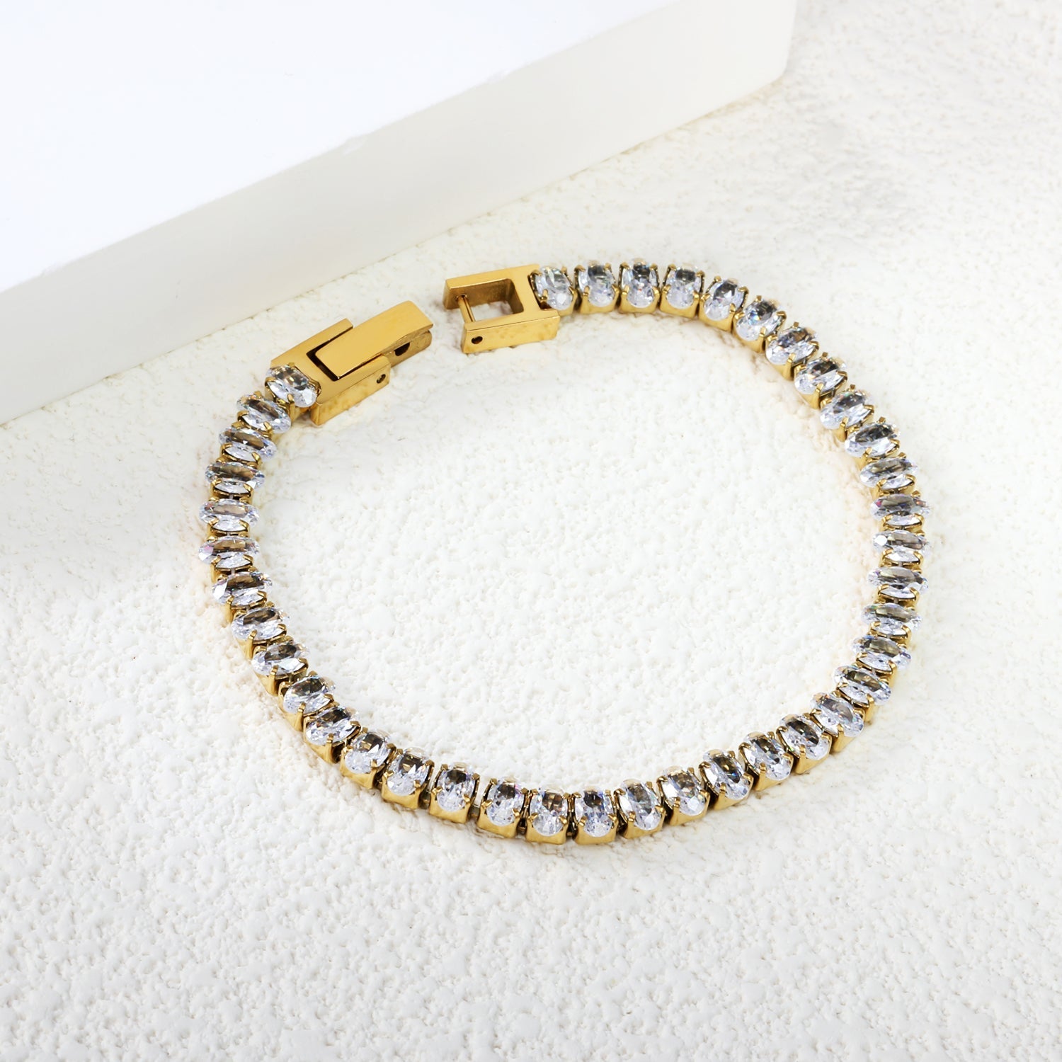 Oval Drop Tennis Bracelet