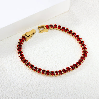 Oval Drop Tennis Bracelet