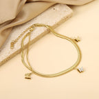 Mariposa Double Layer Anklet