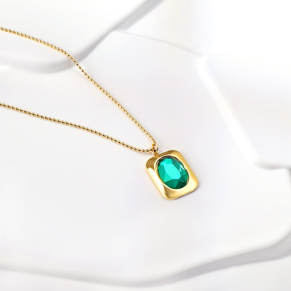 Palma Emerald Statement Pendant