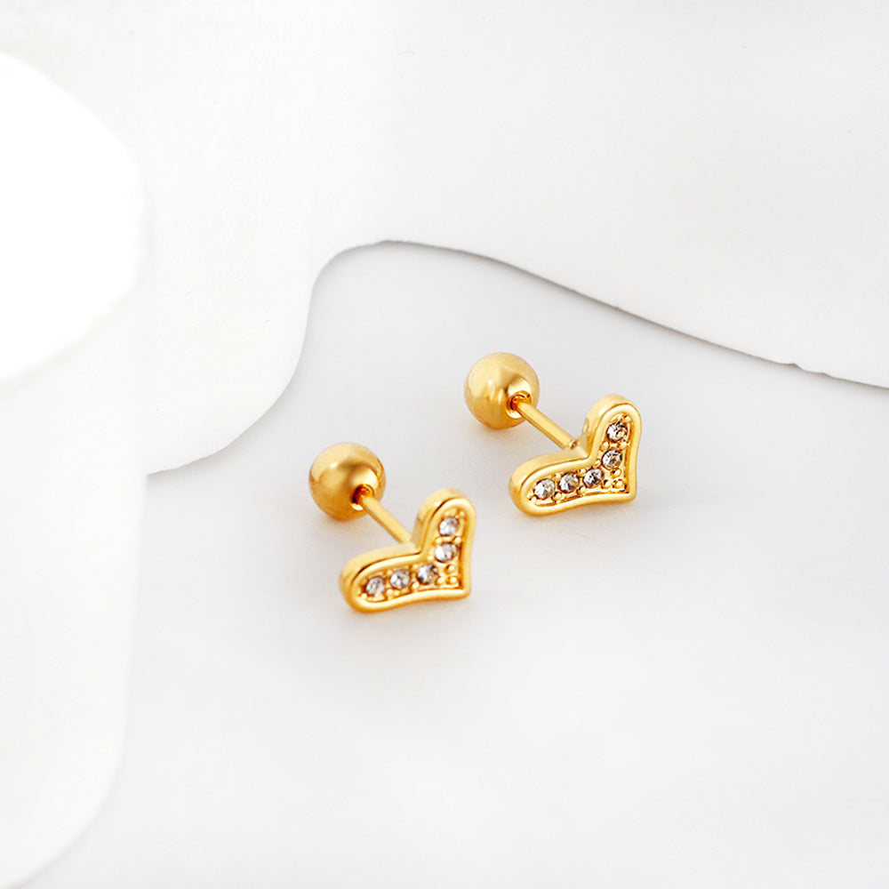 Hearts Stud Earrings